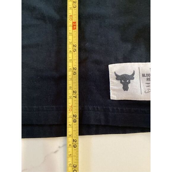 Under Armour x Project Rock Sz M Pay Your Dues Shirt Long Sleeve Black - Picture 9 of 9